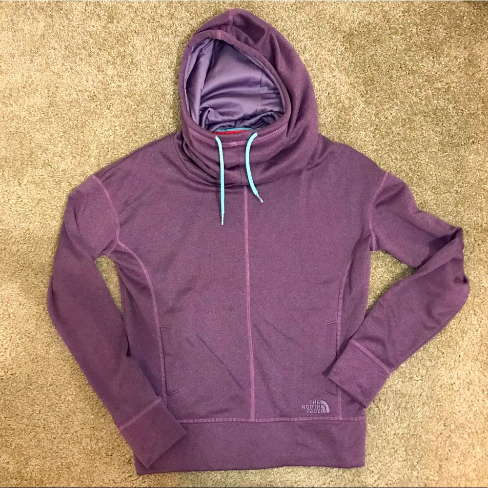 ⚡️SALE⚡️ NORTH FACE purple hoody sweater pullover cozy warm ski workout XS